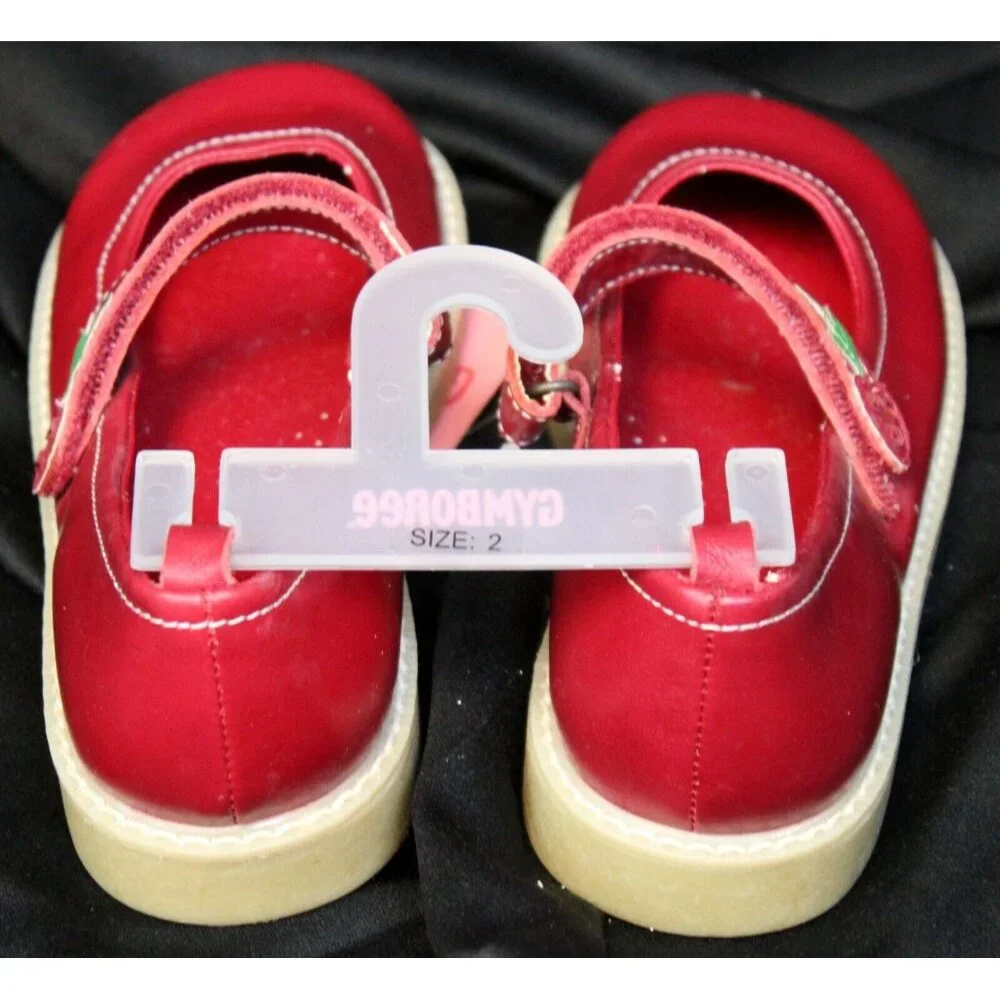 2006 Gymboree Cherry Pie Mary Jane Shoes sz 2 NWT Leather Strap Fruit Summer